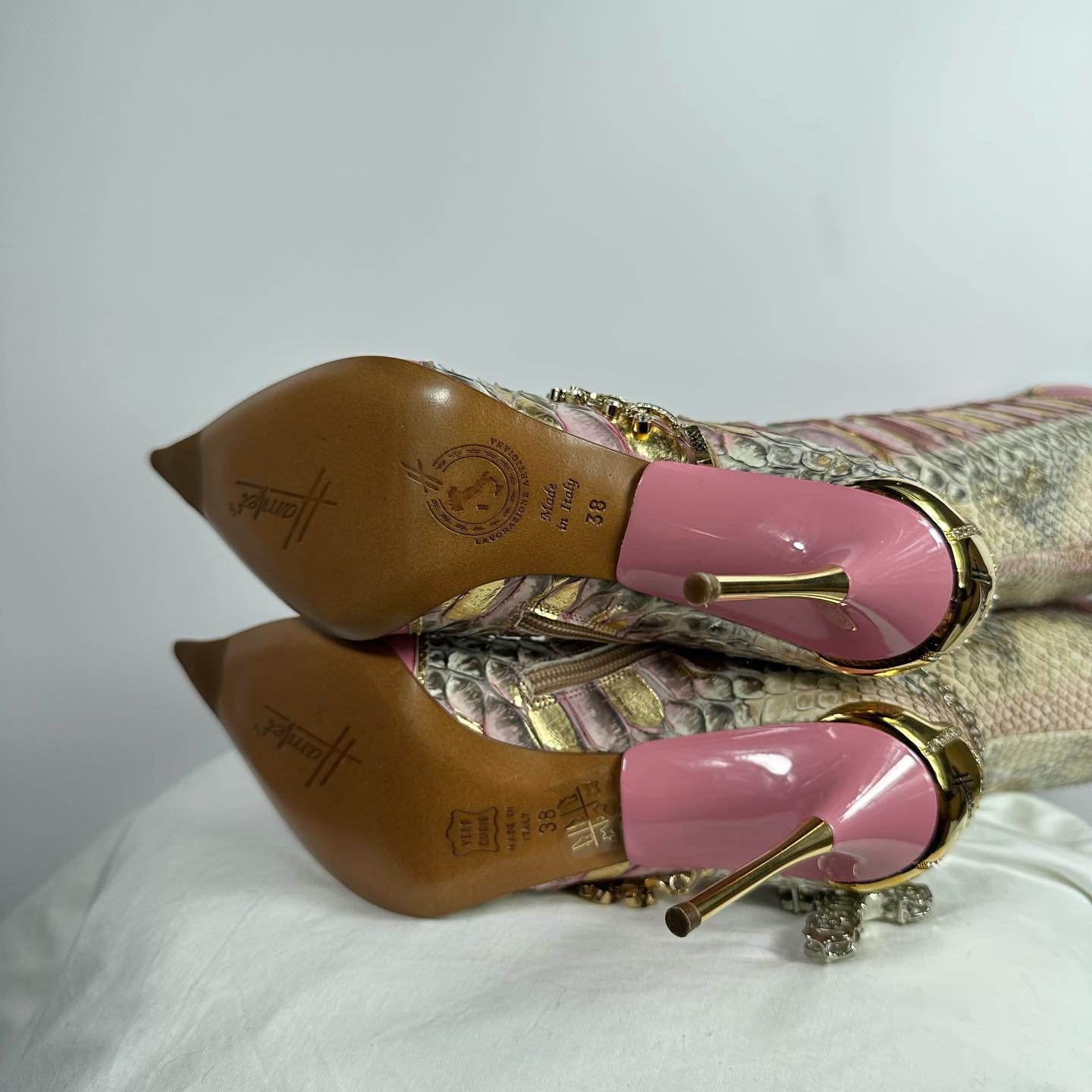 Hamlet Couture Italian Python Boots new with box