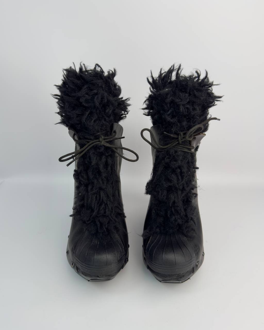 Adidas x Yohji Yamamoto Wedge Faux Fur Boots — 39/39.5
