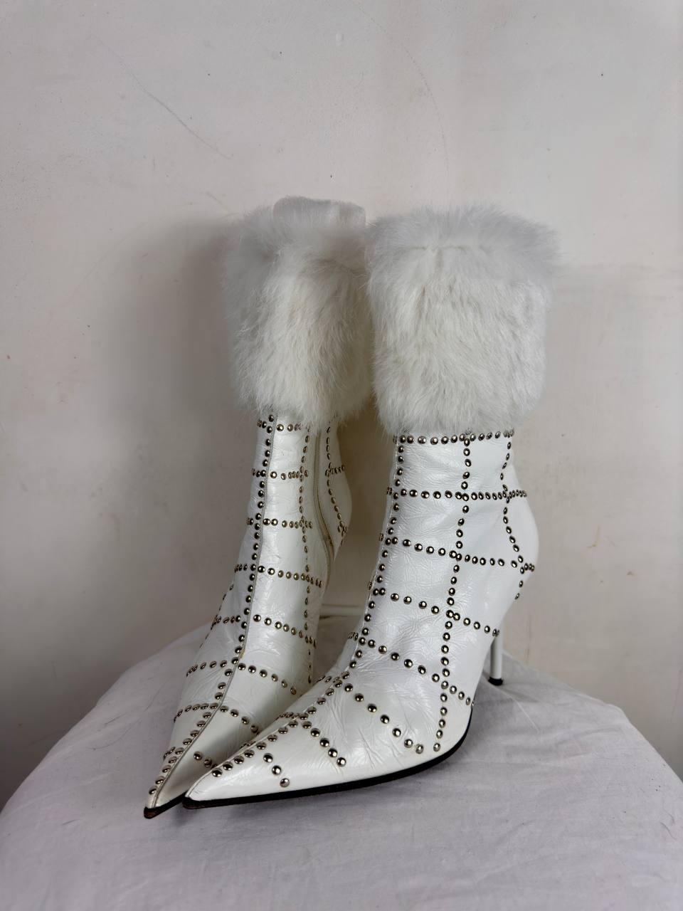 Vintage Italian Faux Fur Boots 36/37