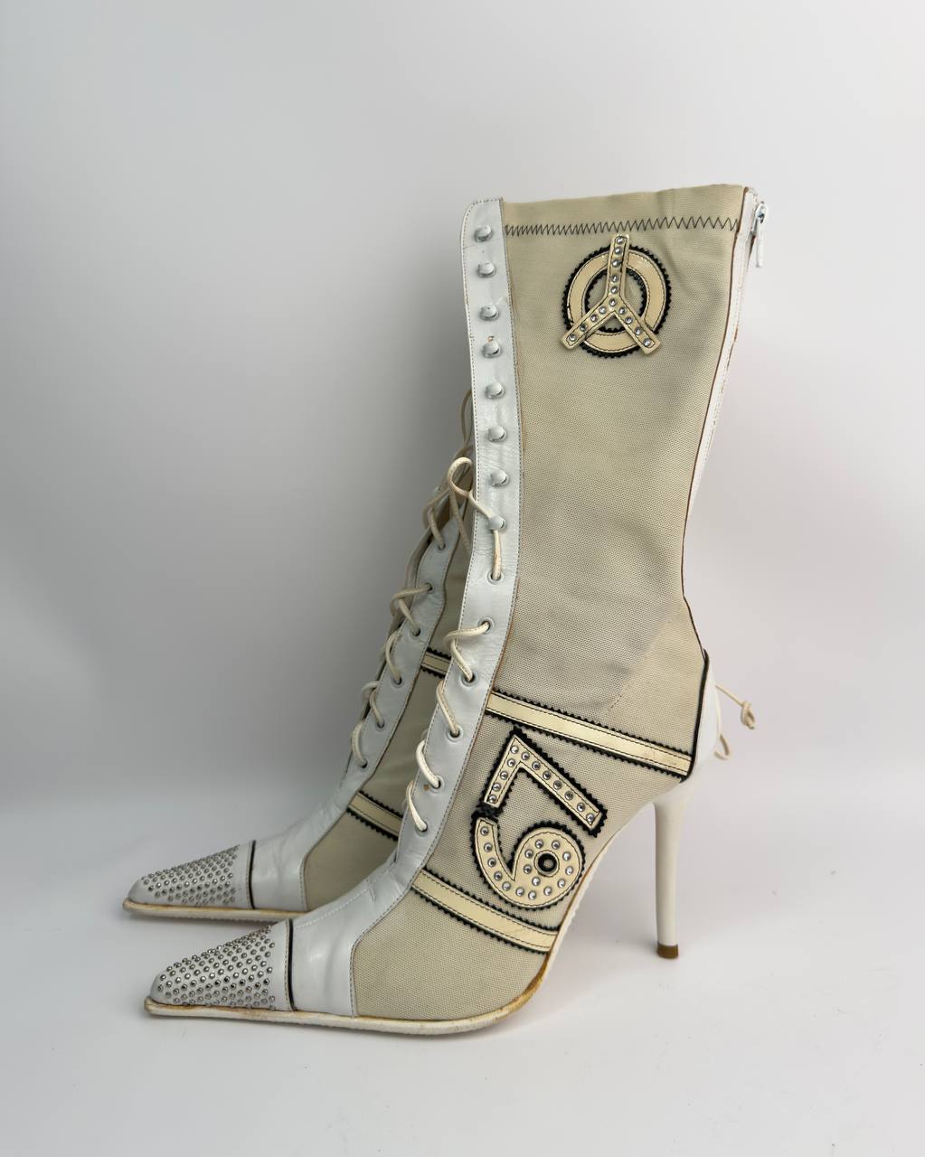 Vintage Italian Sporty Boots — 37.5