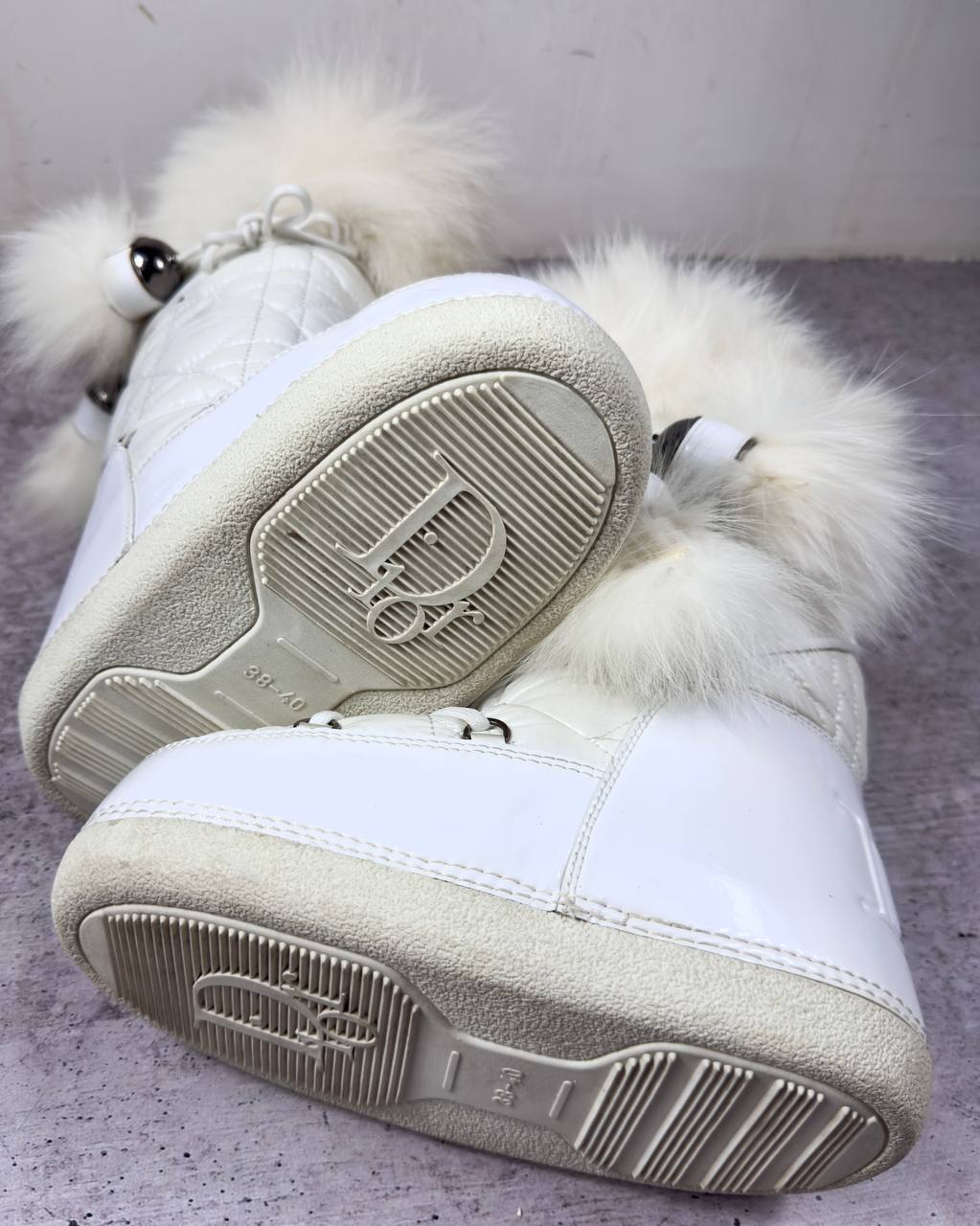 Dior Galliano Vintage Fur Moon Boots 38-40