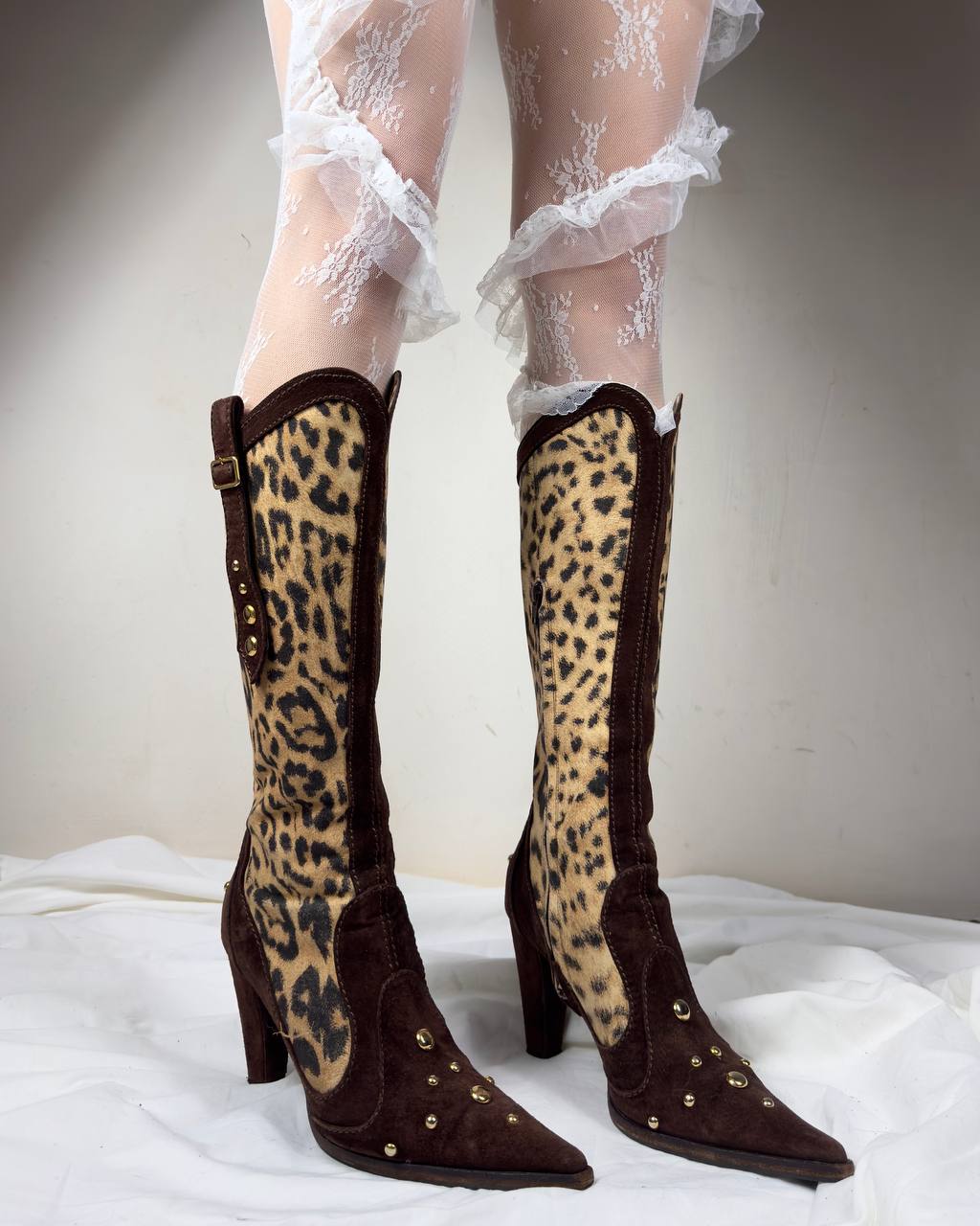 Roberto Cavalli Vintage Cowboy Heels 38/39