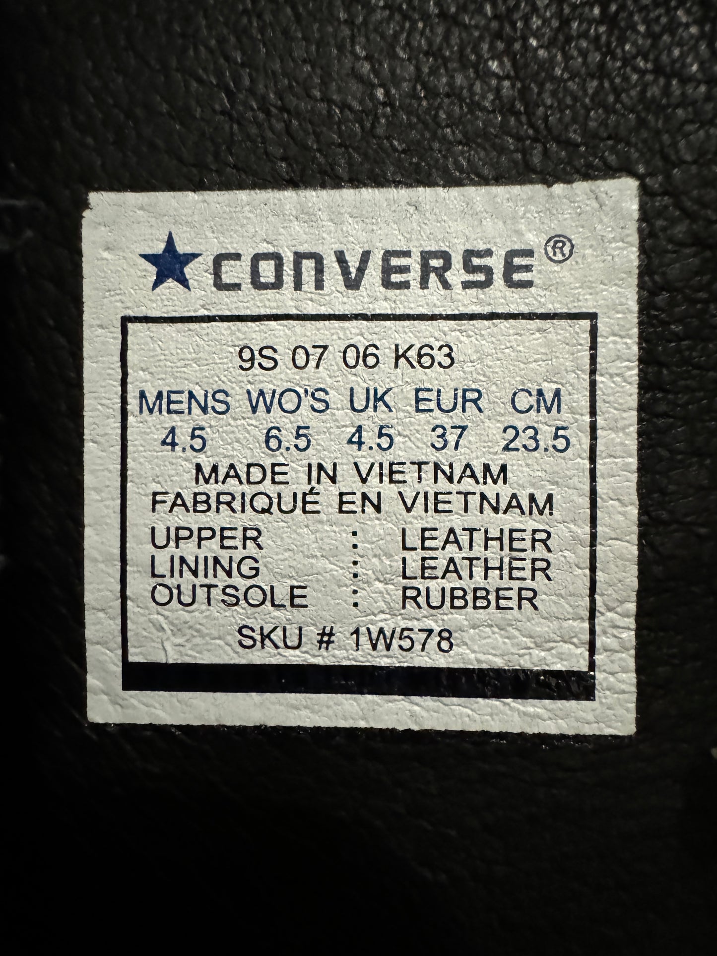 Converse Vintage Buckle Leather Boots 37/37.5 EU