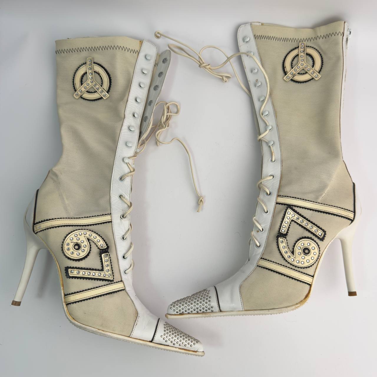 Vintage Italian Sporty Boots — 37.5
