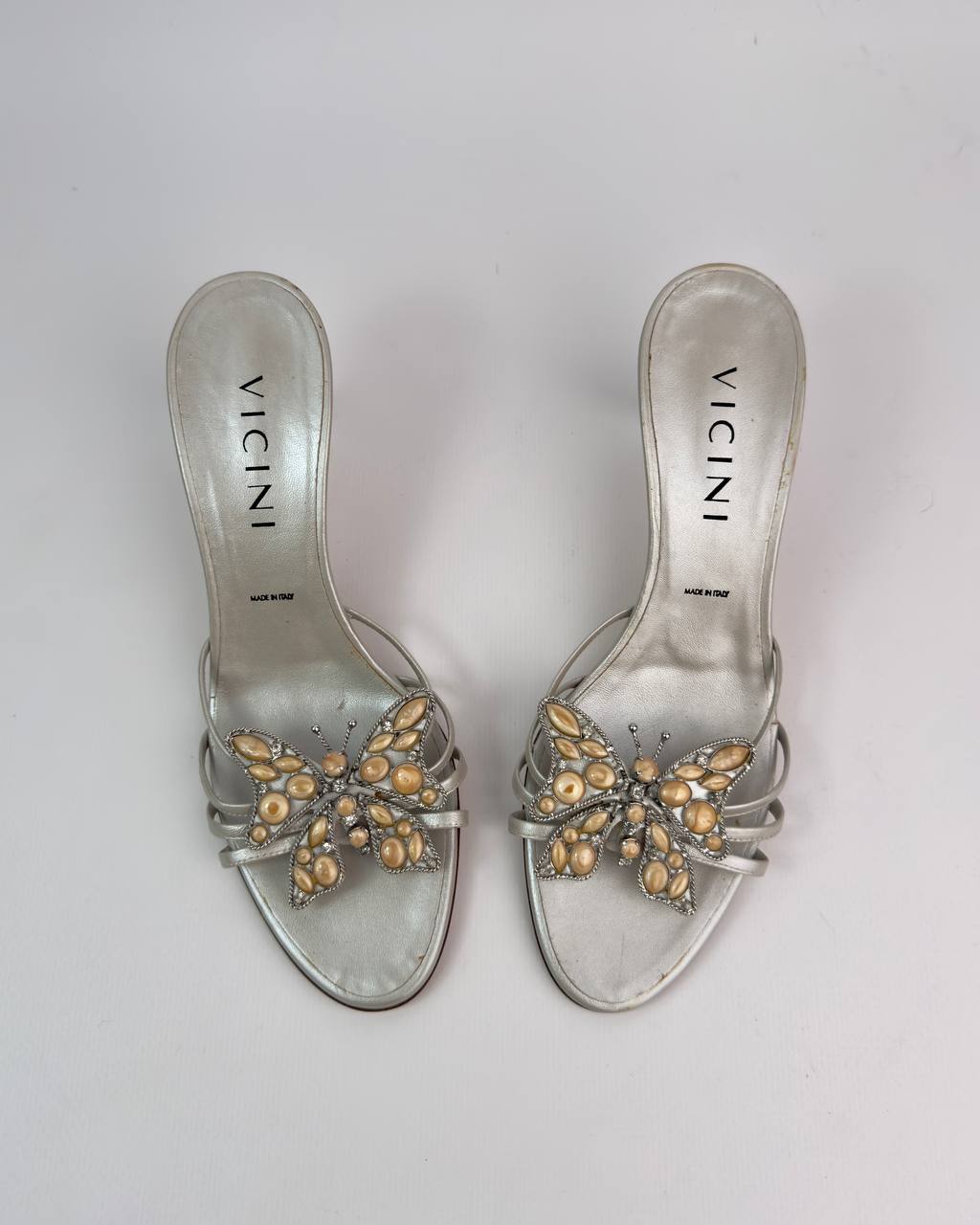 Vicini By Zanotti Butterfly Gemstone 00s Heels — 37.5/38