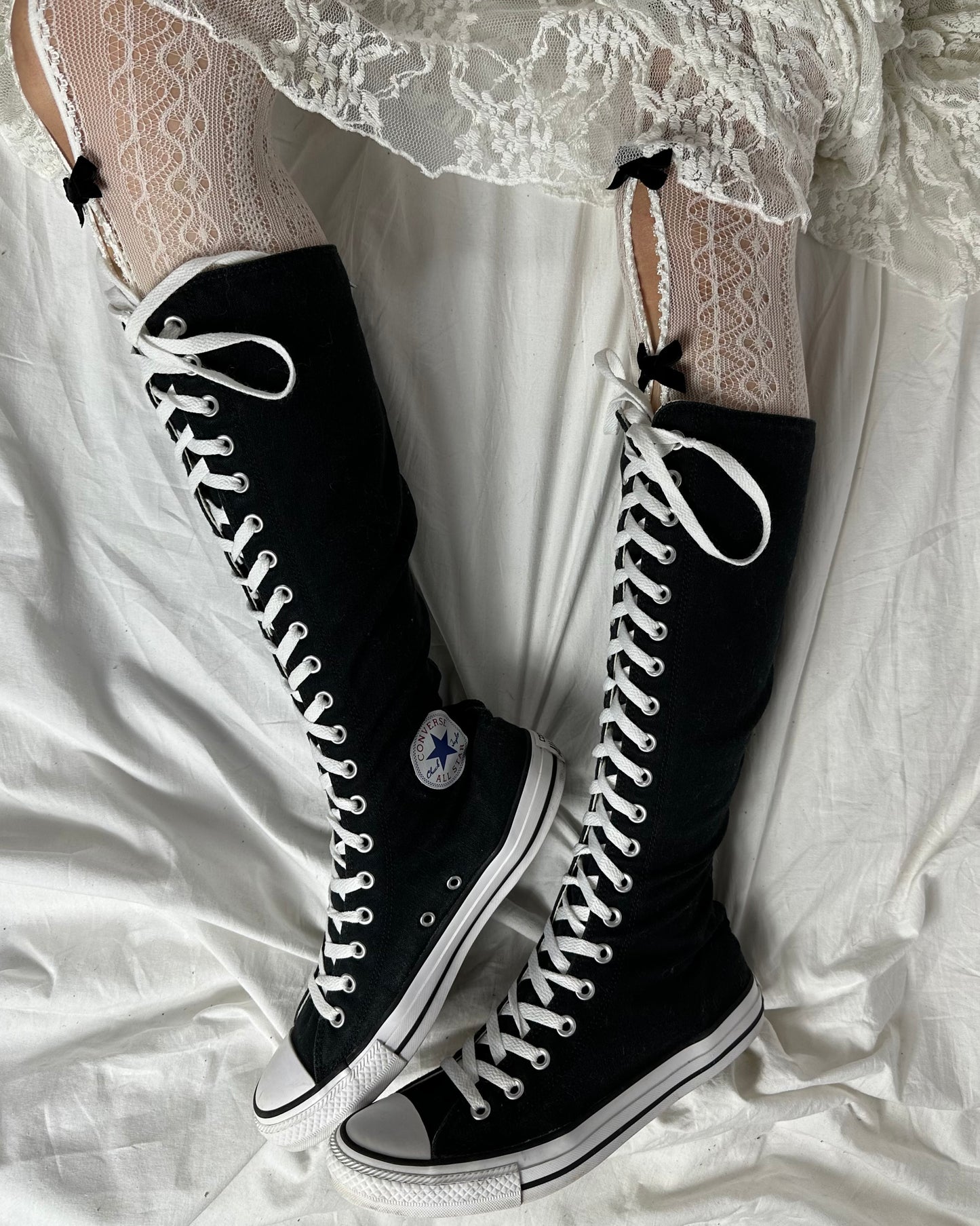 Converse Vintage Knee High Lace Up Boots — 37/37.5, 38/39, 40/41