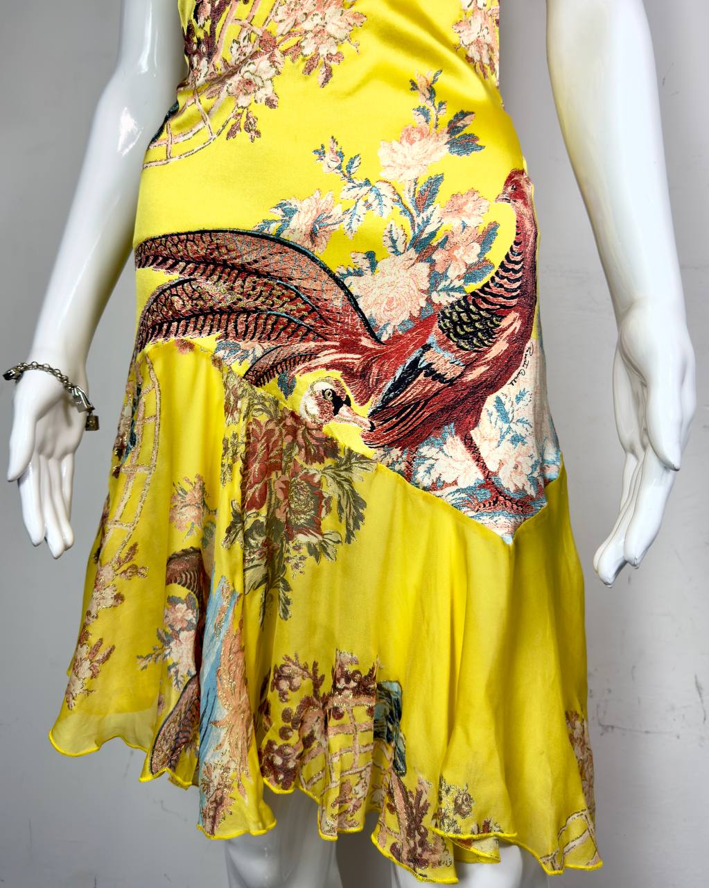 Roberto Cavalli S/S2003 Iconic Chinoiserie Silk Dress
