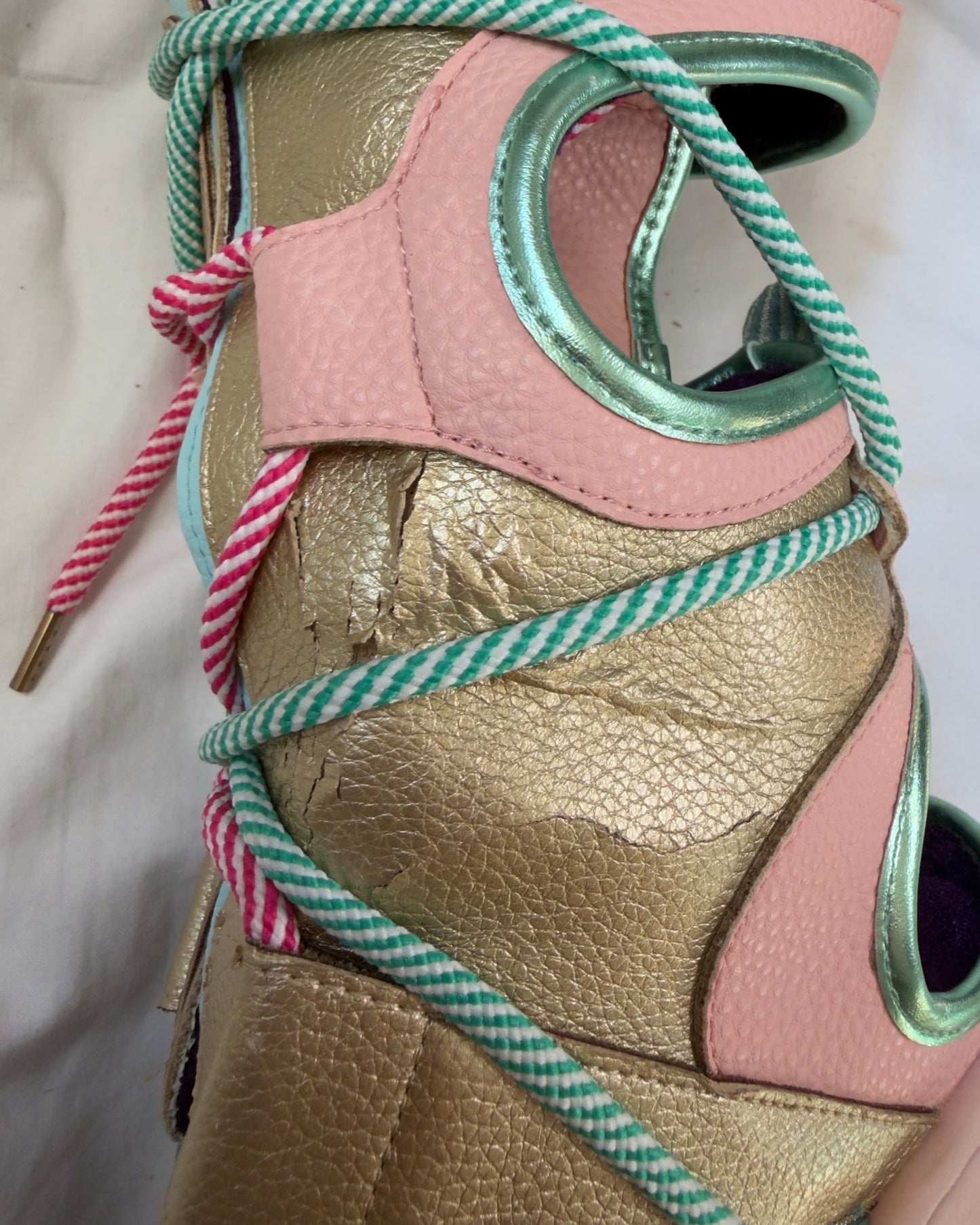 Irregular Choice "Touch Down" platform wedge gladiator boots — 38/39 📍NUANCE