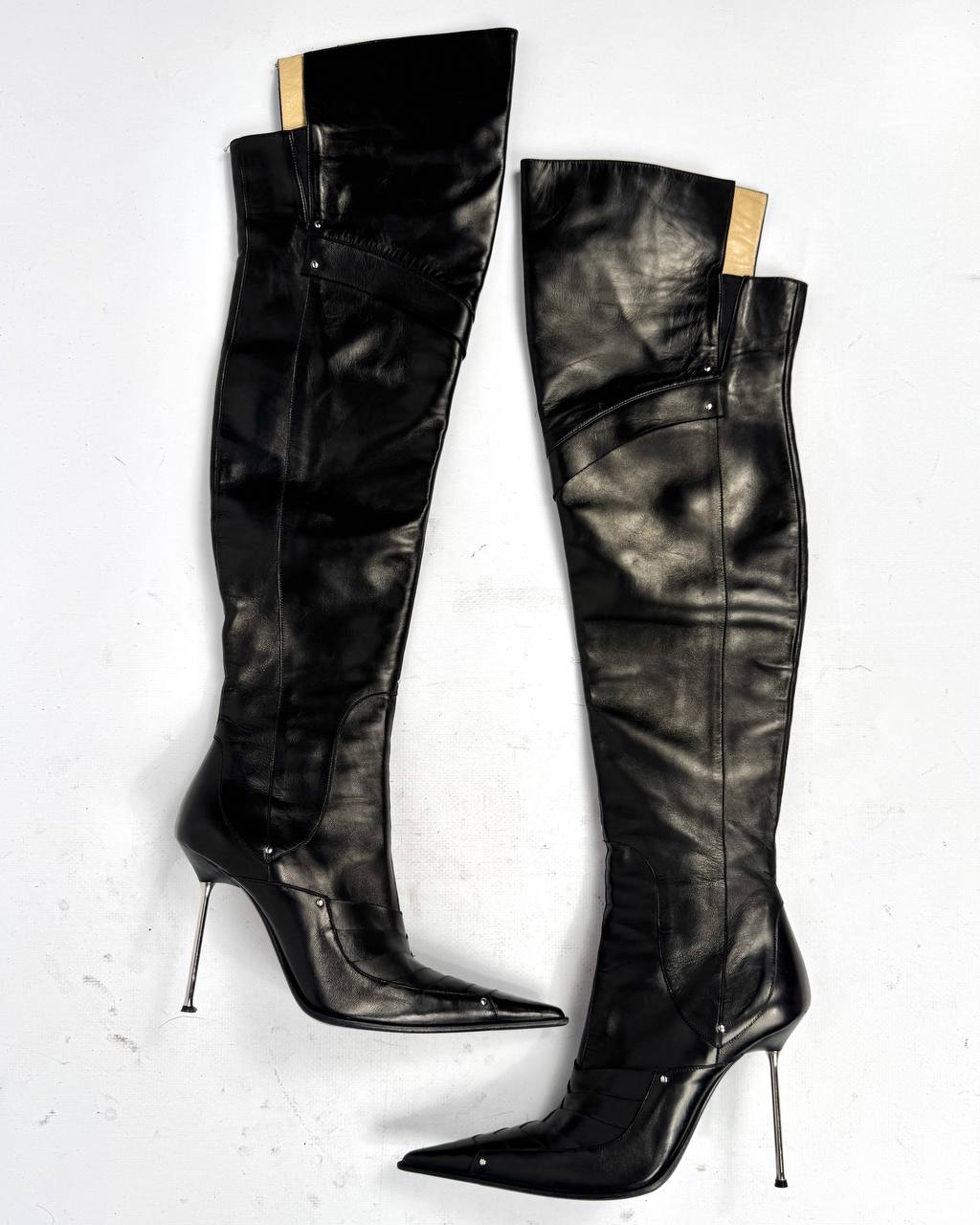 Gianmarco Lorenzi Vintage Italian Armour Boots — 37
