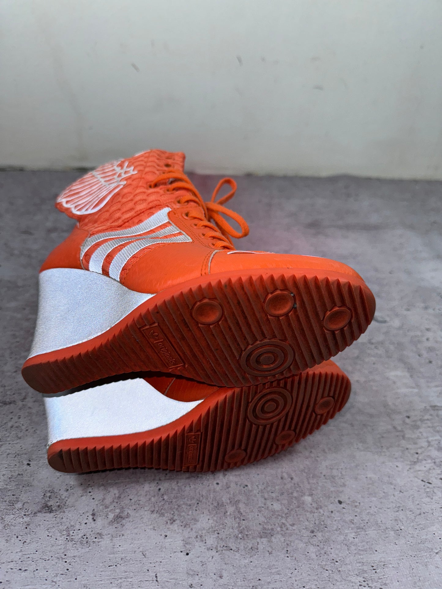 Adidas x Jeremy Scott Angel Reflective Wings Wedge Sneakers 38/38.5