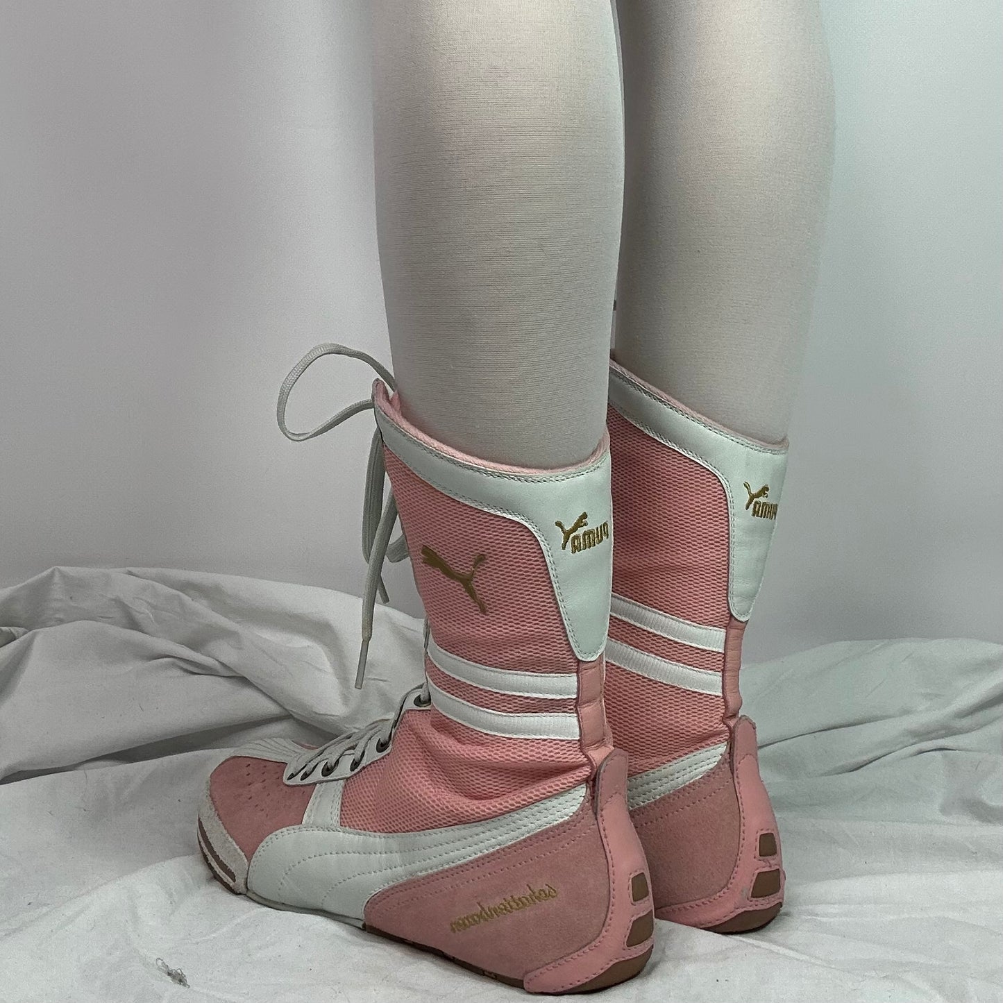 Puma 90s Vintage Pink Boxing Wrestling Boots