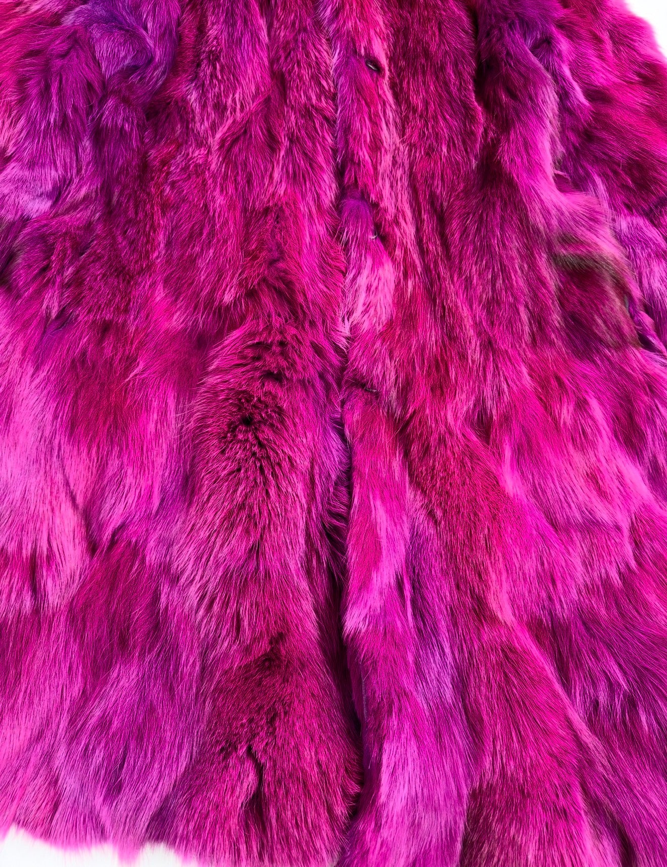 Vintage Fox Pink Fur Coat — S/L