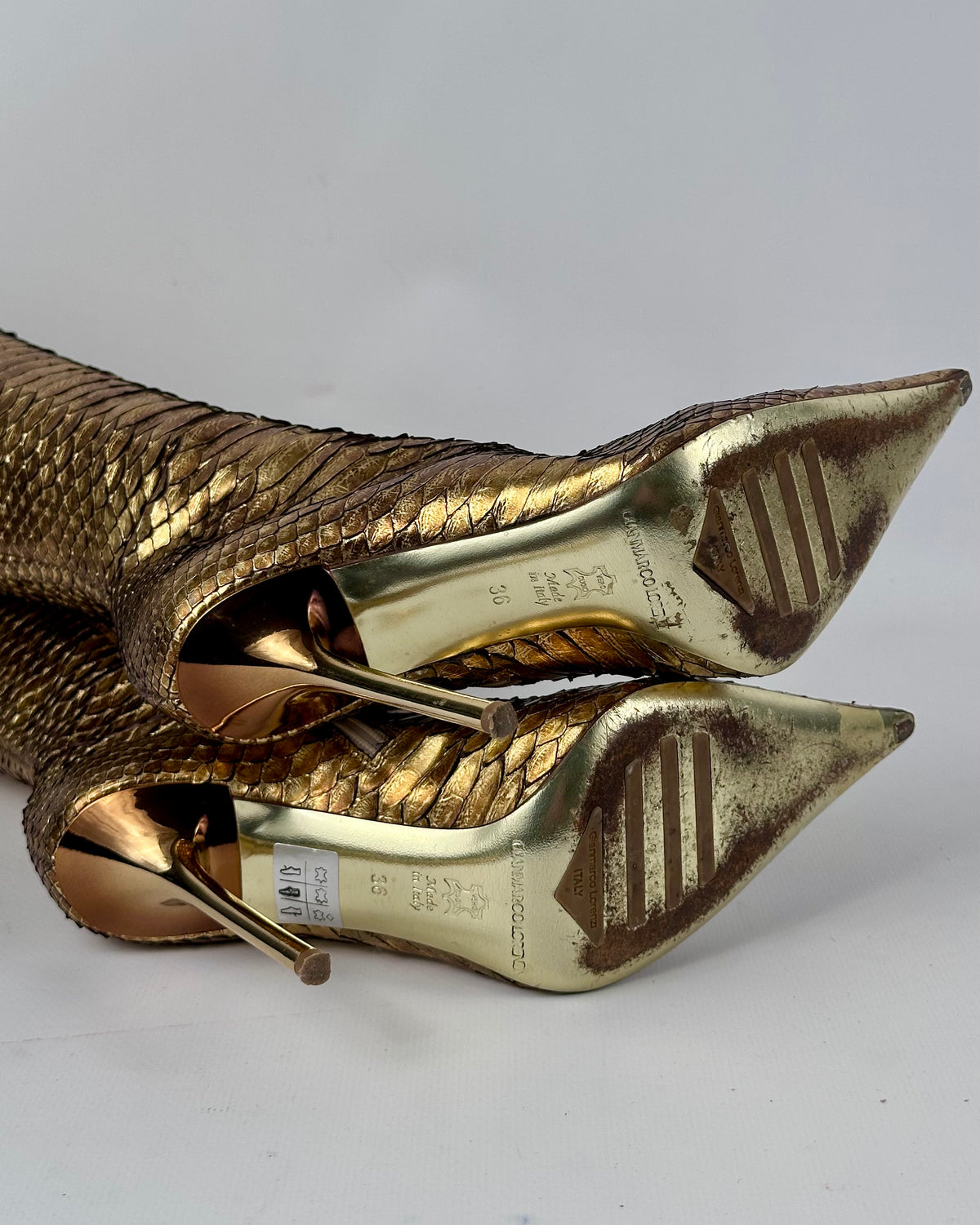 Gianmarco Lorenzi Vintage Leather Boots — 36