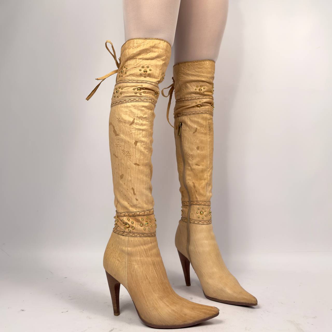 Vintage Italian Leather Boots — 36.5/37.5