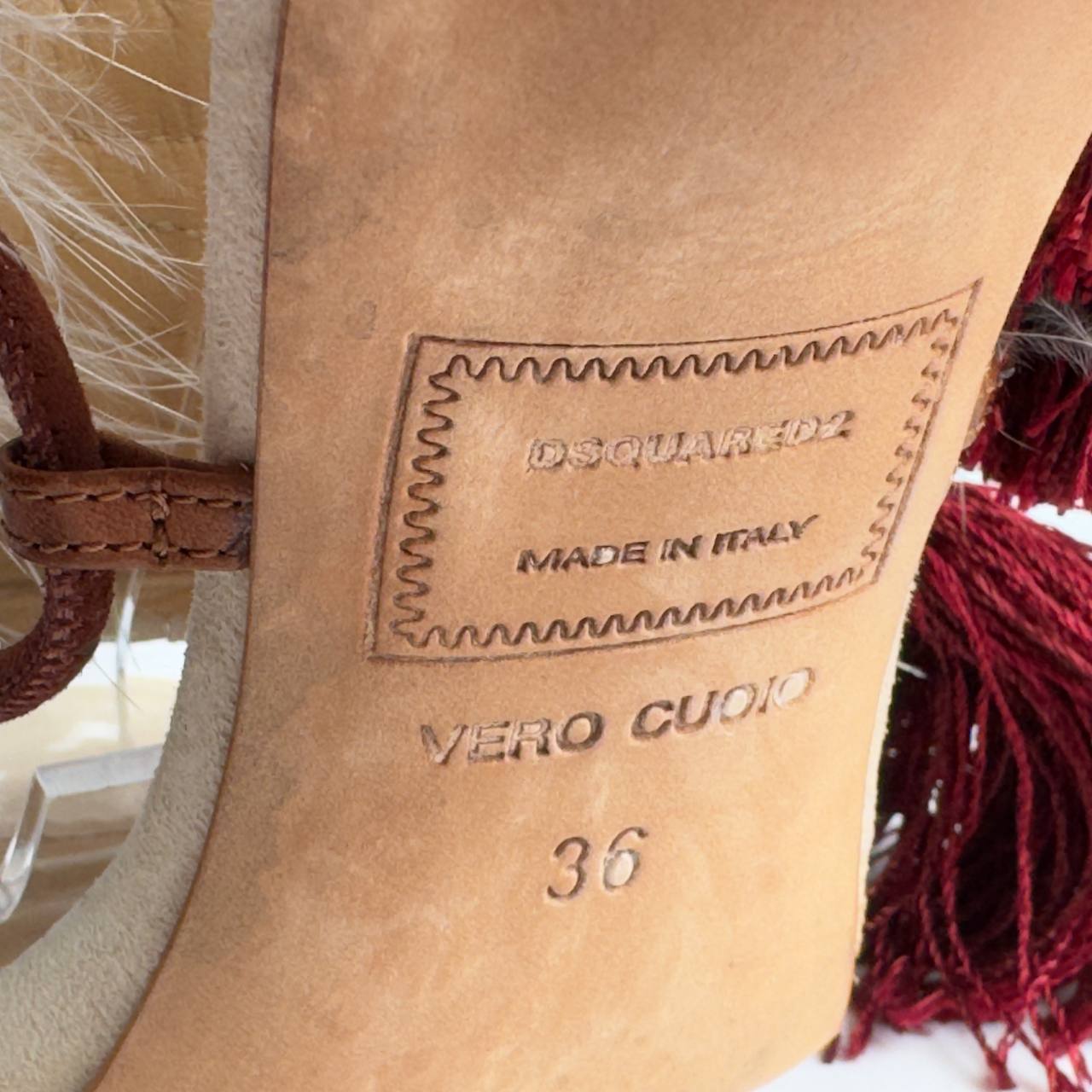 Dsquared2 F/W 2015 Eskimo Feather & Tassels Heels — 36
