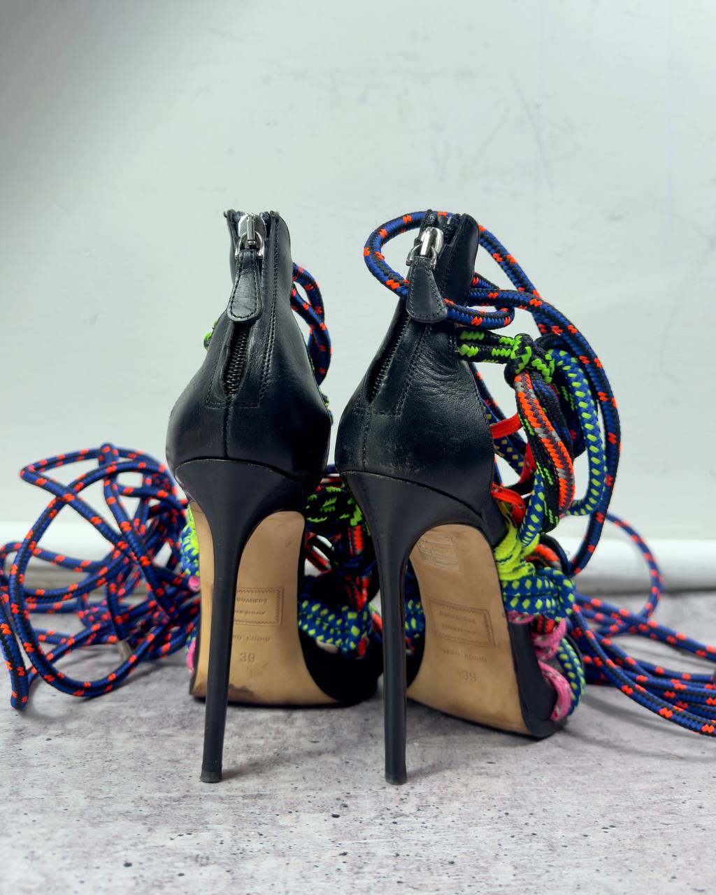 Dsquared2 Ariel S/S16 Rope Wrap Heels - 39