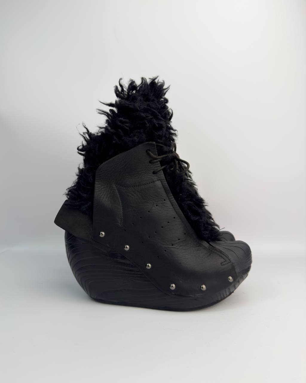 Adidas x Yohji Yamamoto Wedge Faux Fur Boots — 39/39.5