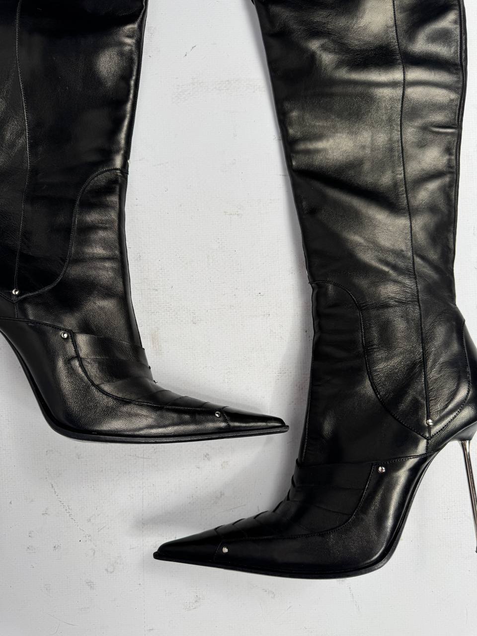 Gianmarco Lorenzi Vintage Italian Armour Boots — 37