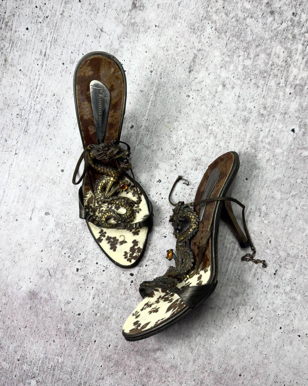 Giuseppe Zanotti Vintage Dragon Heels Rare 39