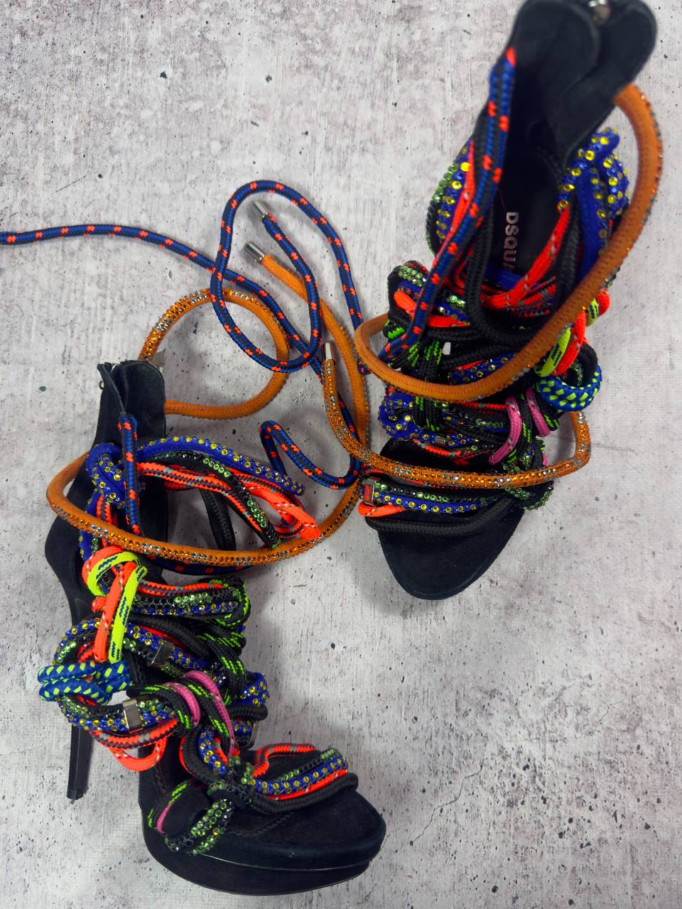 Dsquared S/S2016 Ariel Rope Heels 38