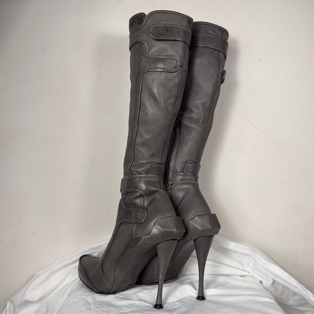 Celine FW2008 Leather Runway Boots 37/38 EU