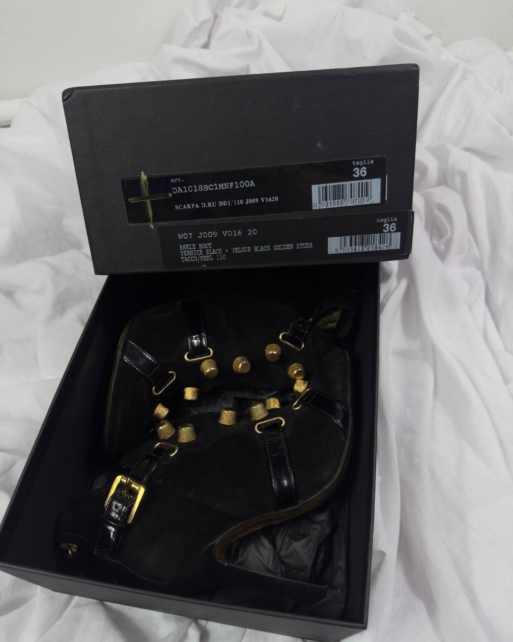 Dsquared2 Suede Studded Boots 36/36.5