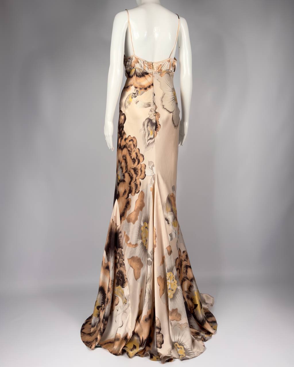 Roberto Cavalli S/S 2007 Silk Floral Gown