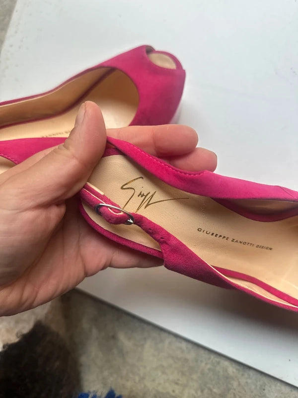 Giuseppe Zanotti Pink Curve Wedge — 36 & 39