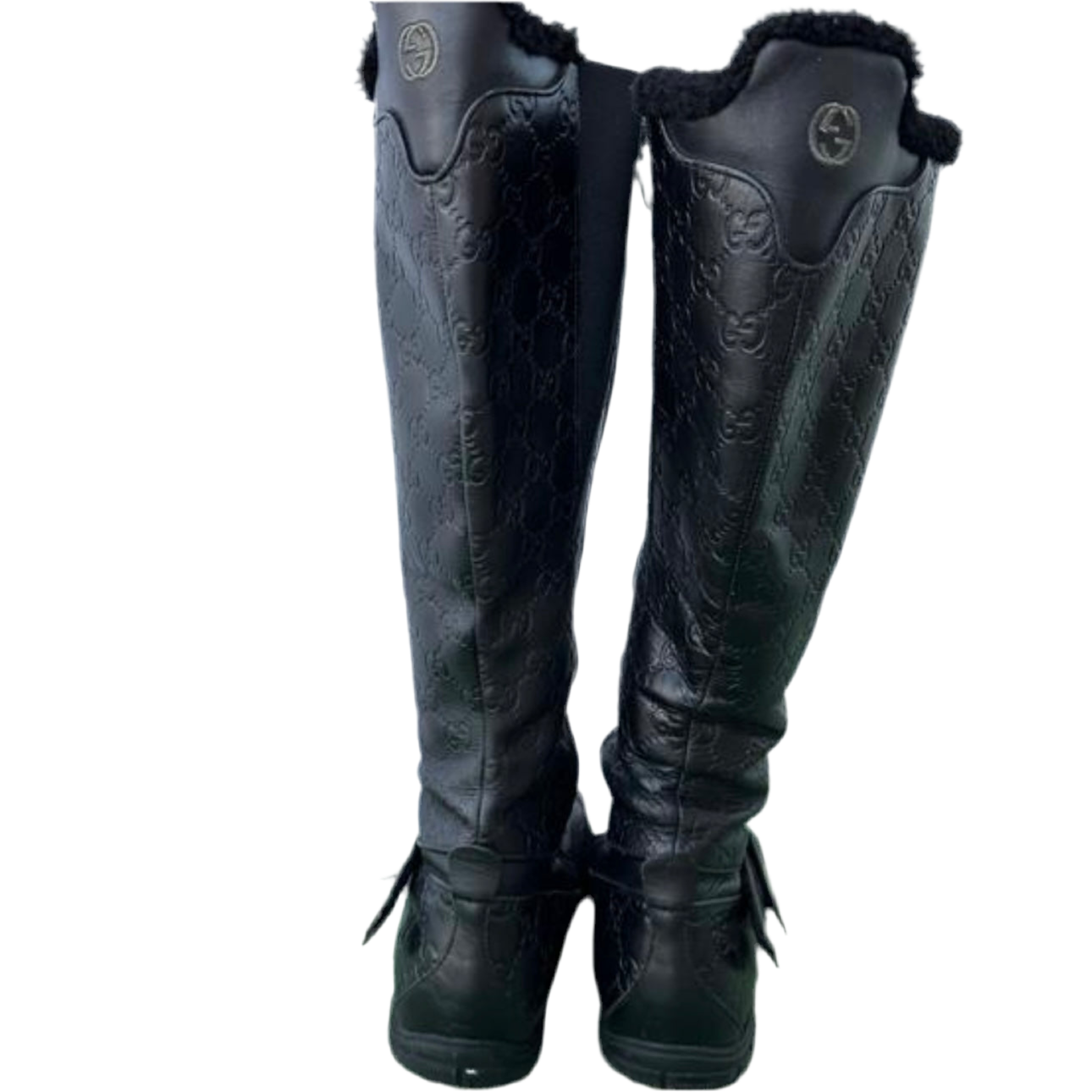 Gucci Vintage Monogramme Moto Boots 40/41