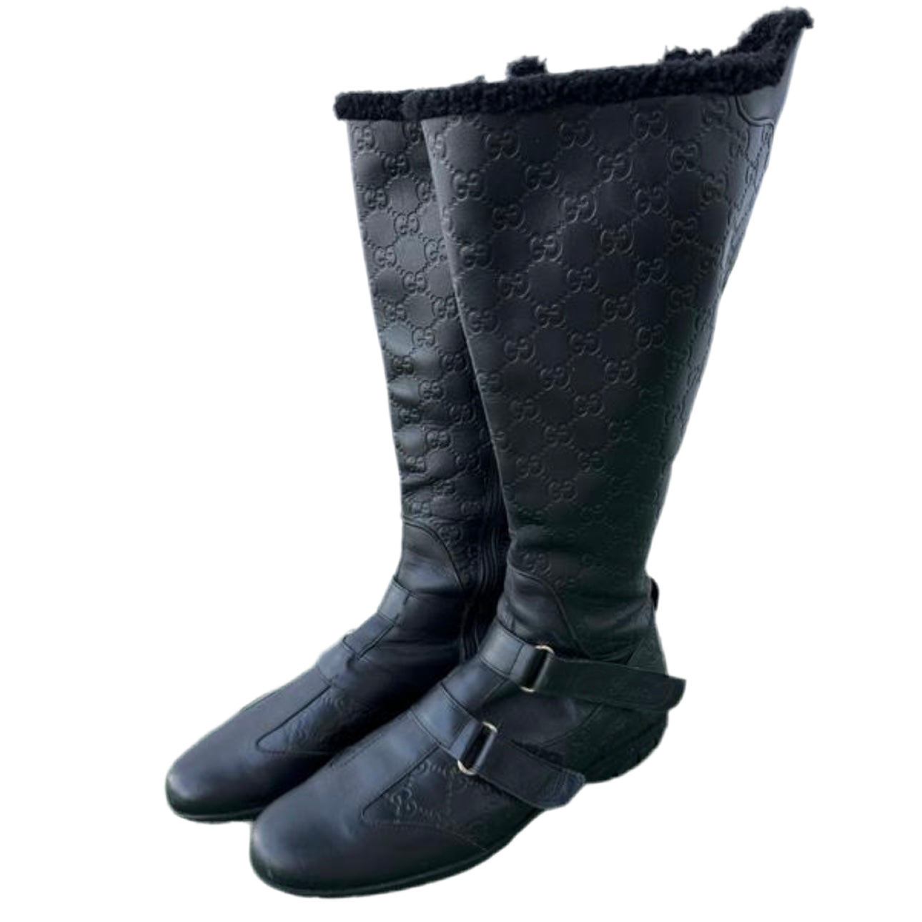 Gucci Vintage Monogramme Moto Boots 40/41