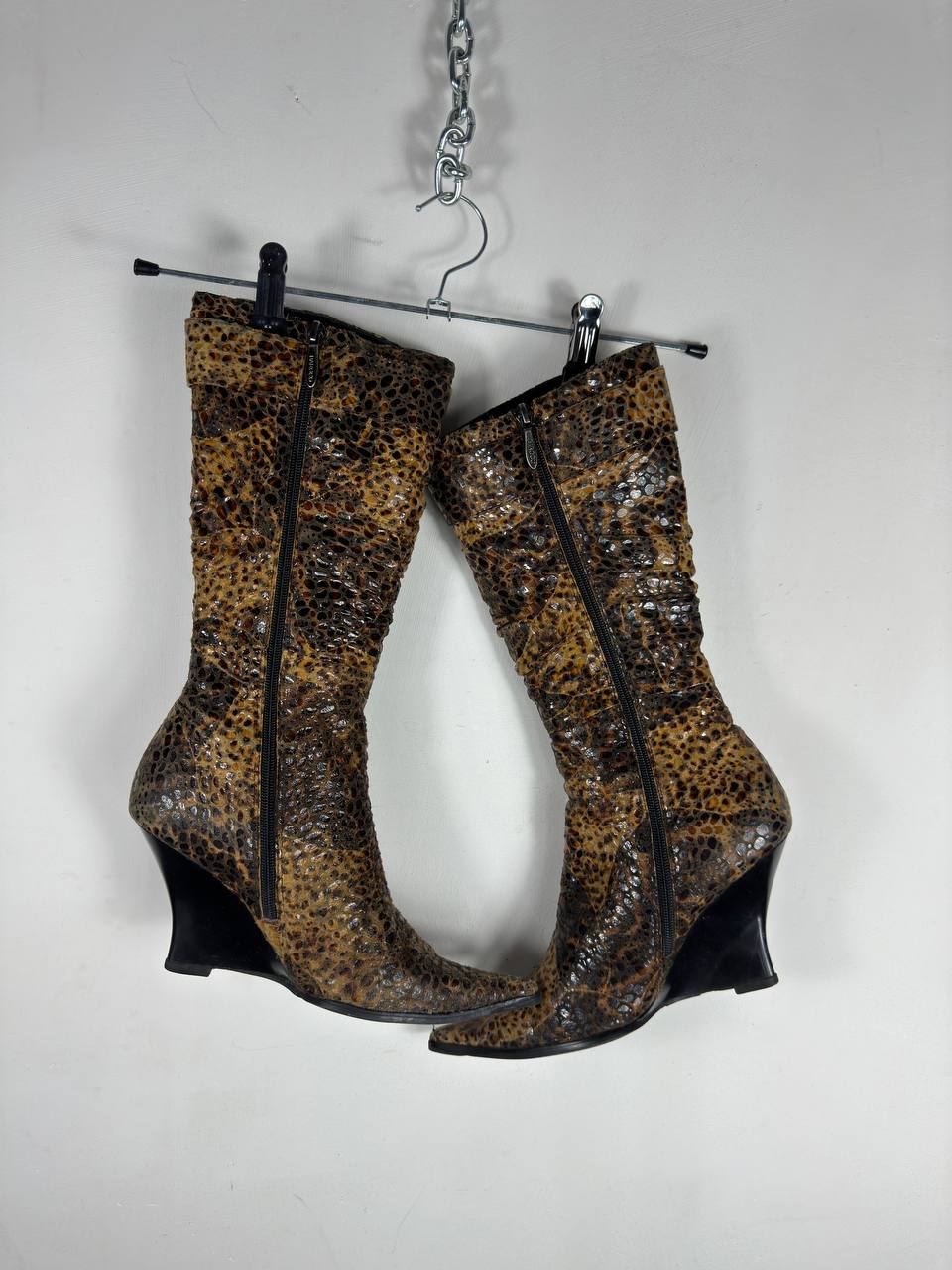 Vintage Wedge Italian Tiger Heels 36/36.5