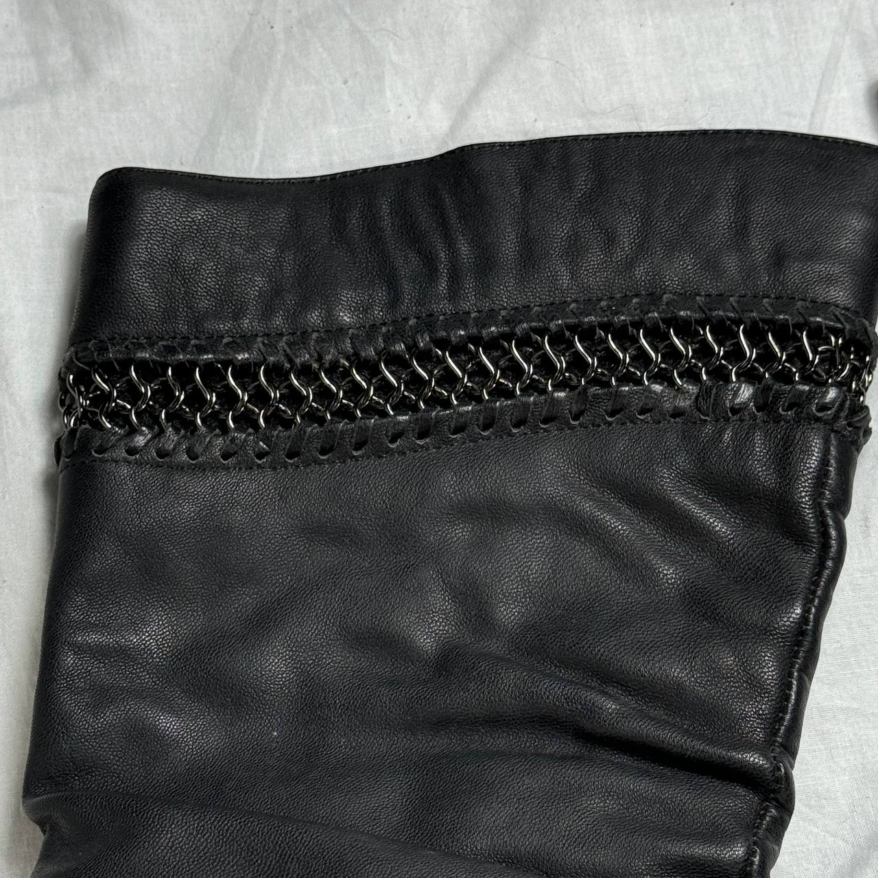Vintage Black Leather Boots 40/40.5