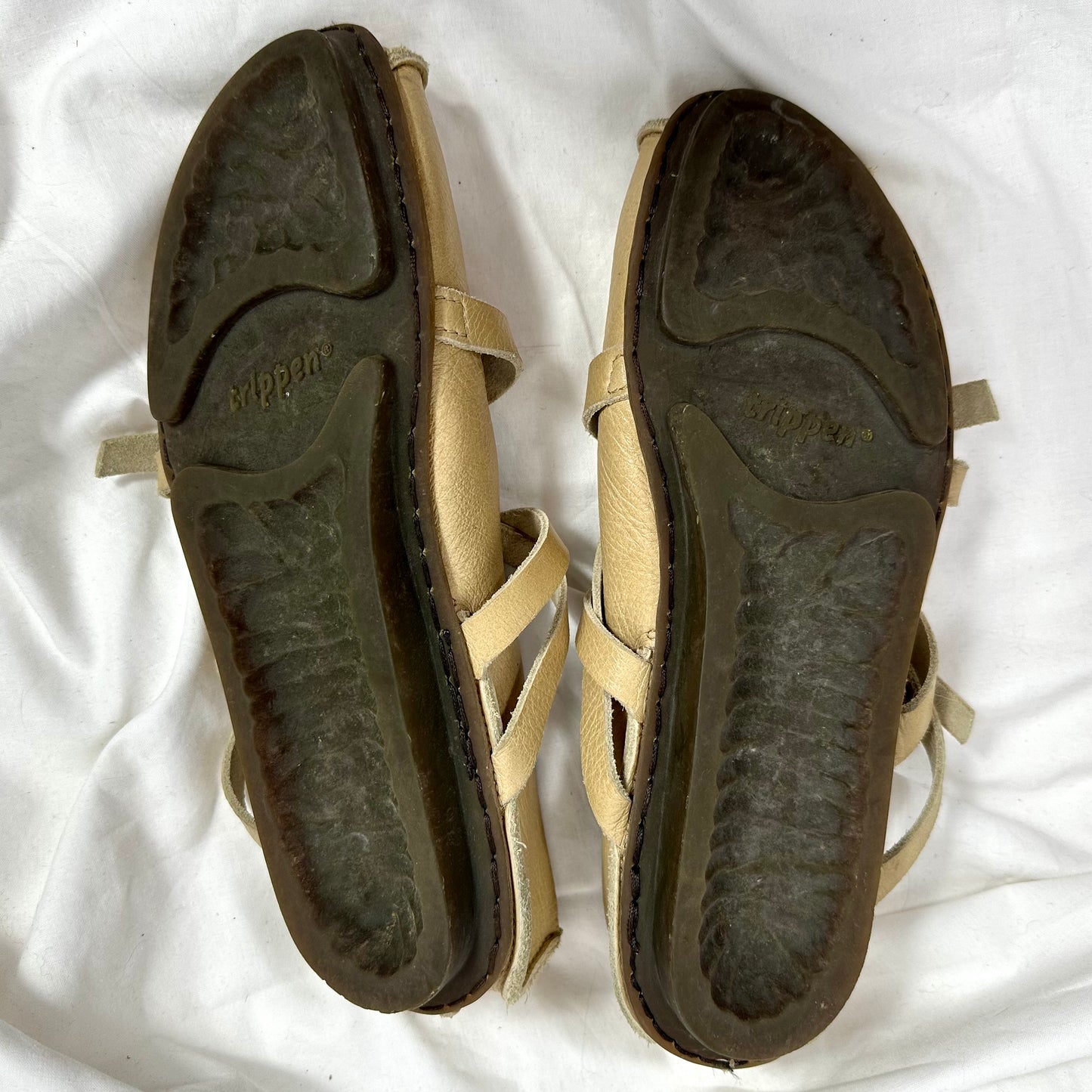 Trippen Vintage Leather Ballet Flats 40/40.5