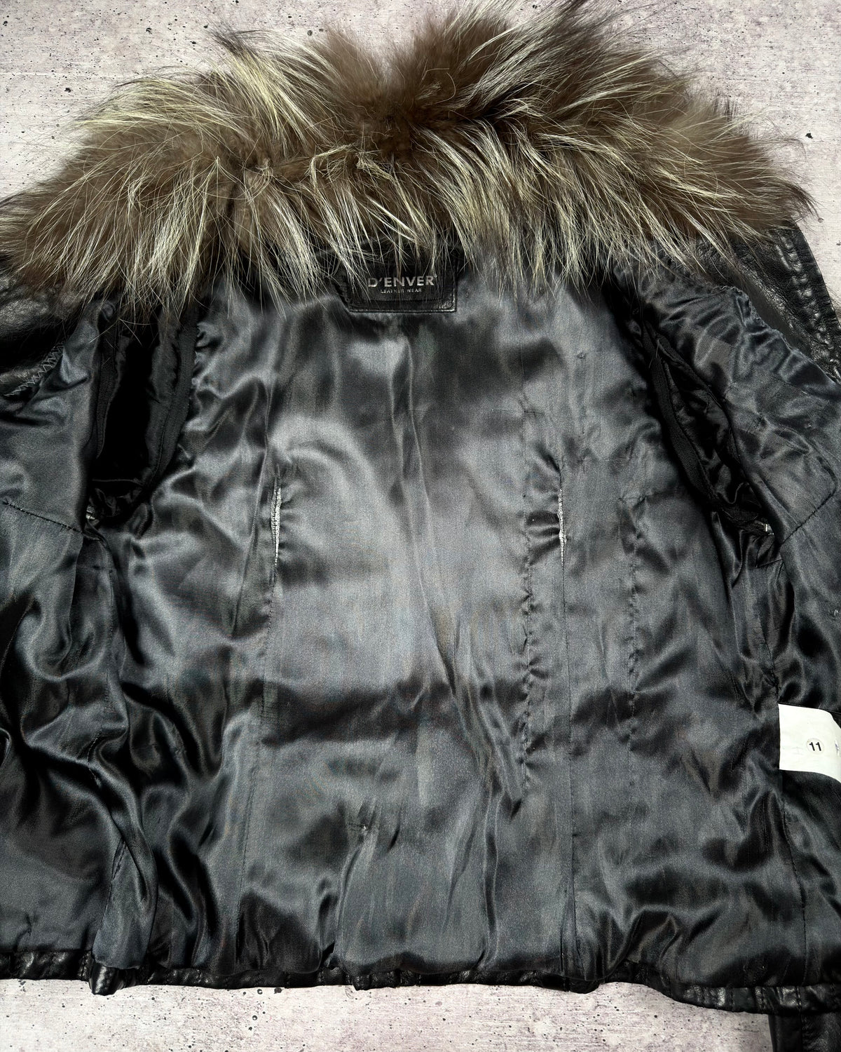 Vintage Fur Leather Jacket/Vest — S/M