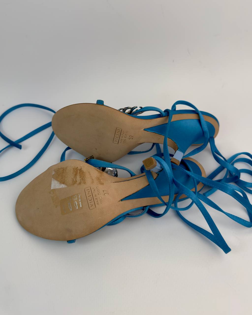 Giuseppe Zanotti Lionfish Wedge Lace Up Heels — 37/38