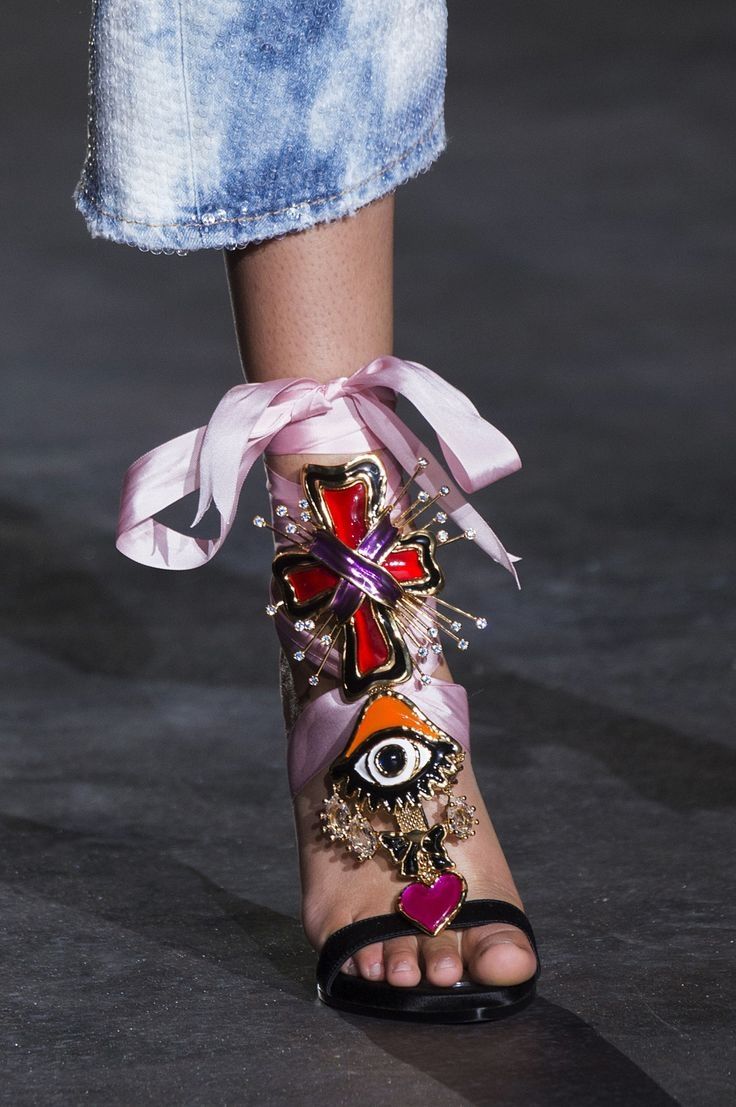 Dsquared2 2017 Treasures “Evil Eye”Lace Up Heels — 36