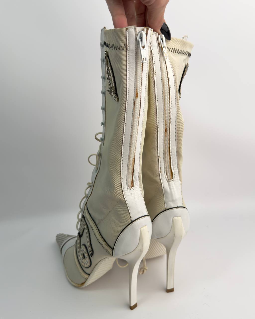 Vintage Italian Sporty Boots — 37.5