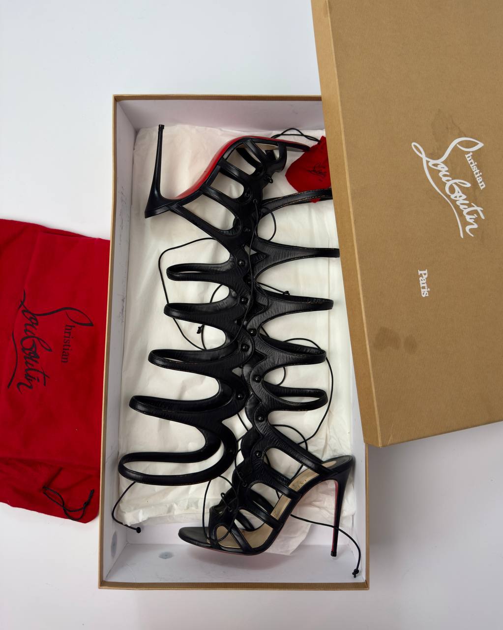 Christian Louboutin Amazoula S/S16 Gladiator Heels — 36.5/37.5 & 38/39