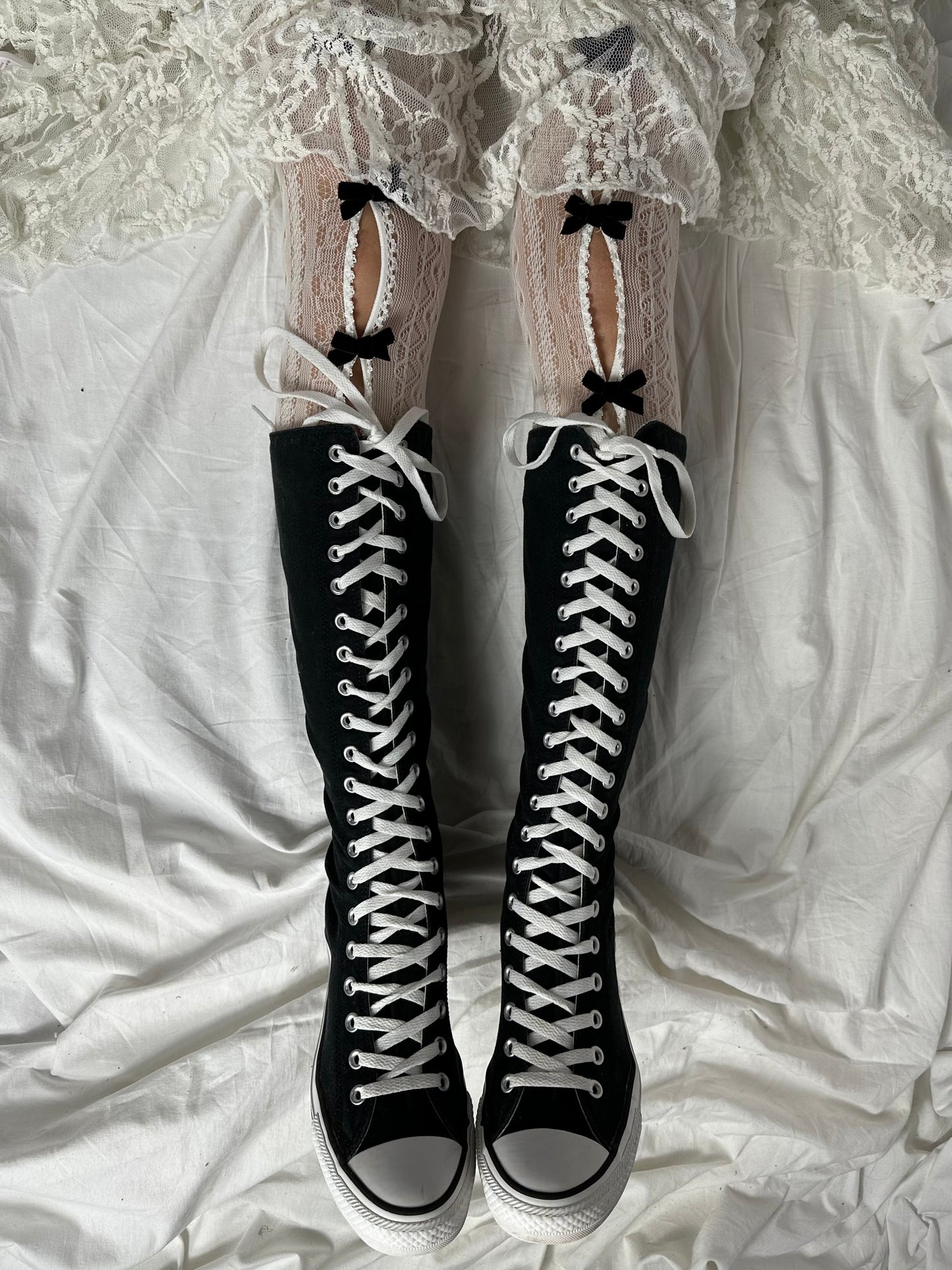 Converse Vintage Knee High Lace Up Boots — 37/37.5, 38/39, 40/41