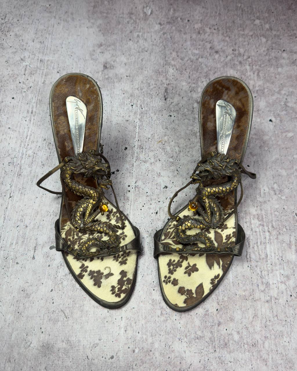Giuseppe Zanotti Vintage Dragon Heels Rare 39