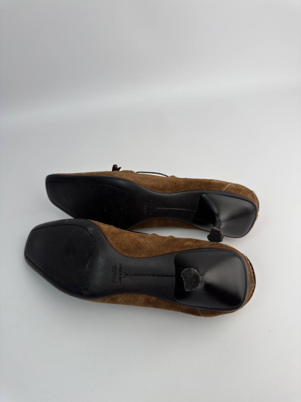 Prada Vintage Suede Kitten Heels — 36.5