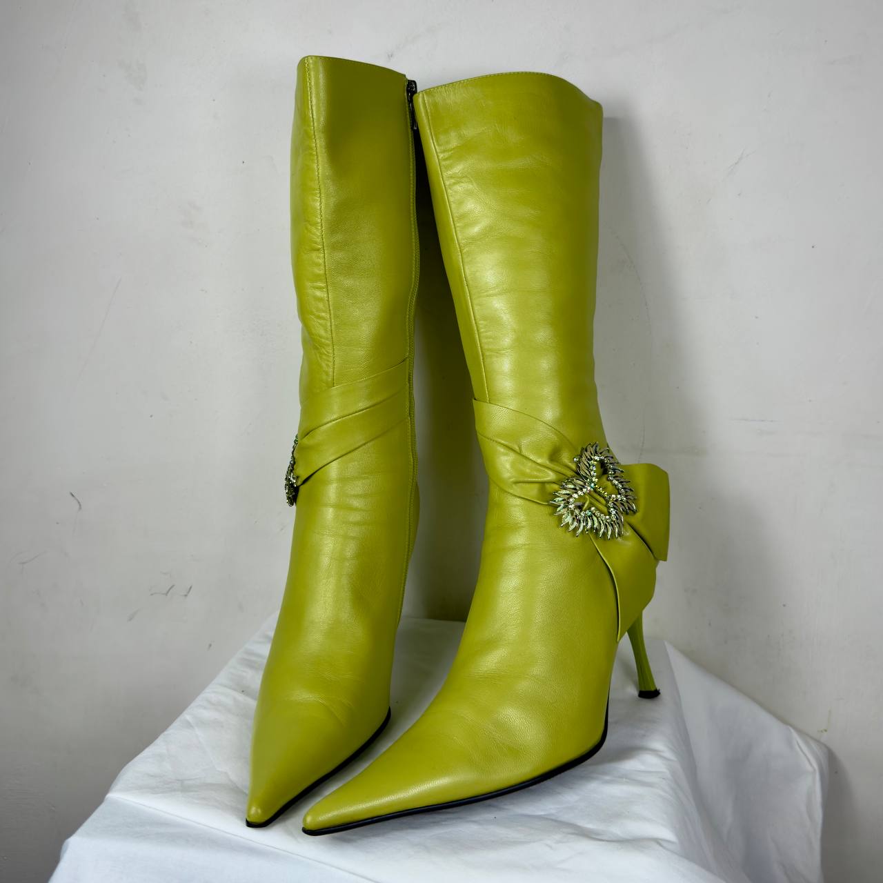 Vintage Italian Leather Boots (brat!) 39/39.5