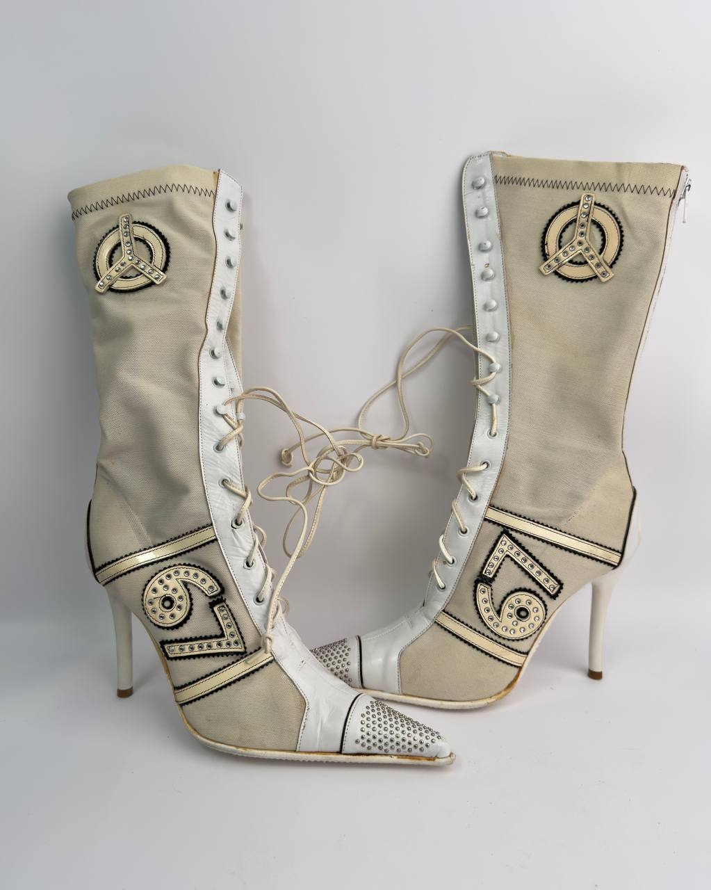 Vintage Italian Sporty Boots — 37.5