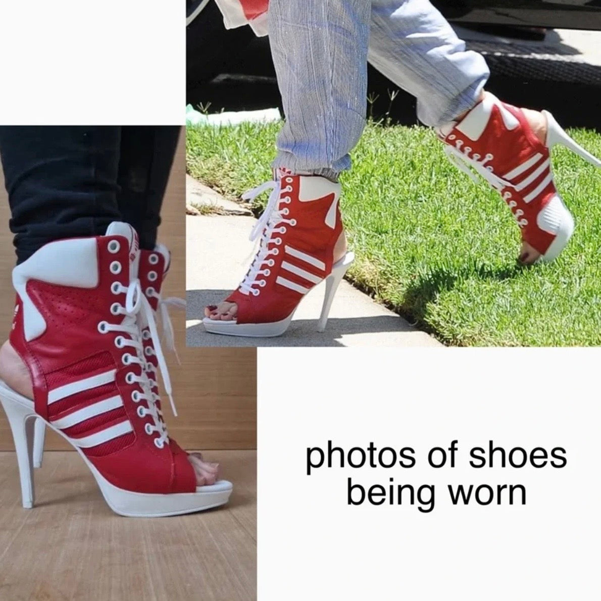 Adidas x Jeremy Scott 2014 Rare Sneaker Heels — 37/37.5 US6