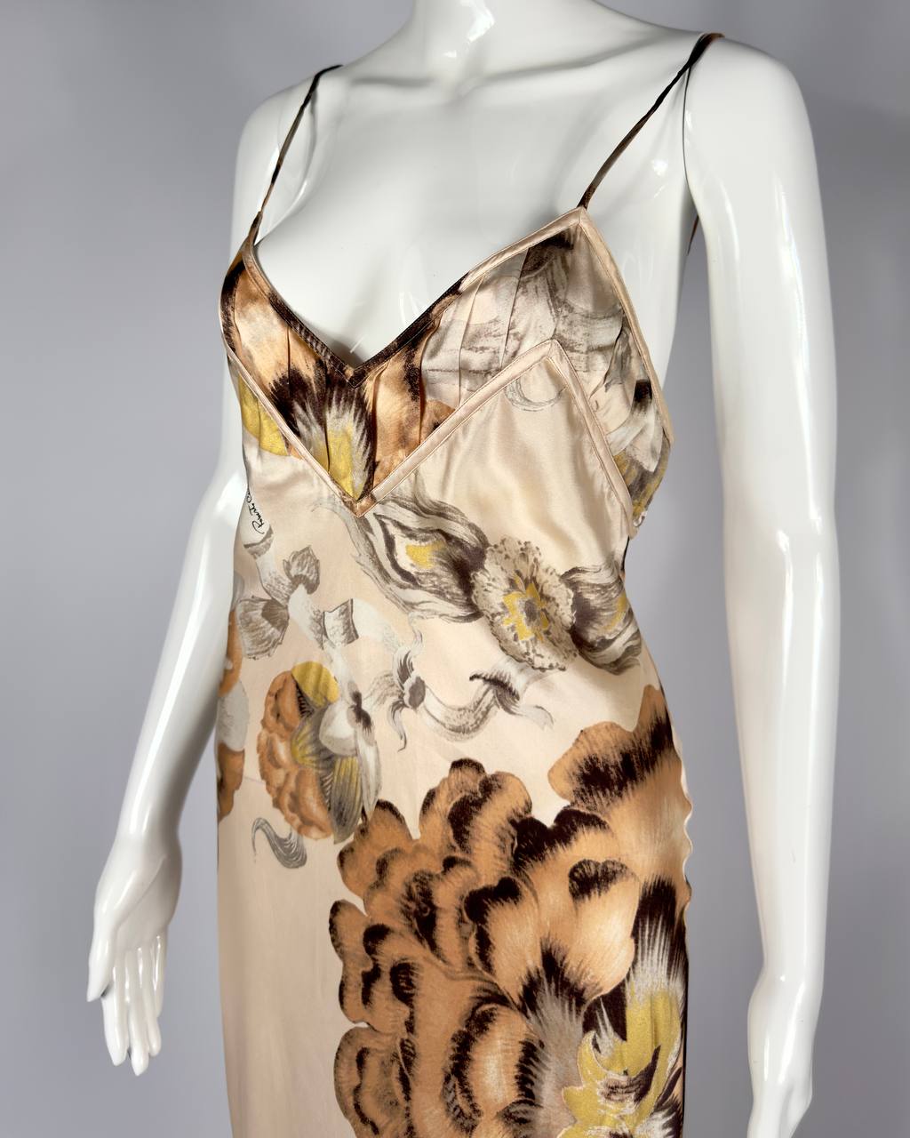 Roberto Cavalli S/S 2007 Silk Floral Gown