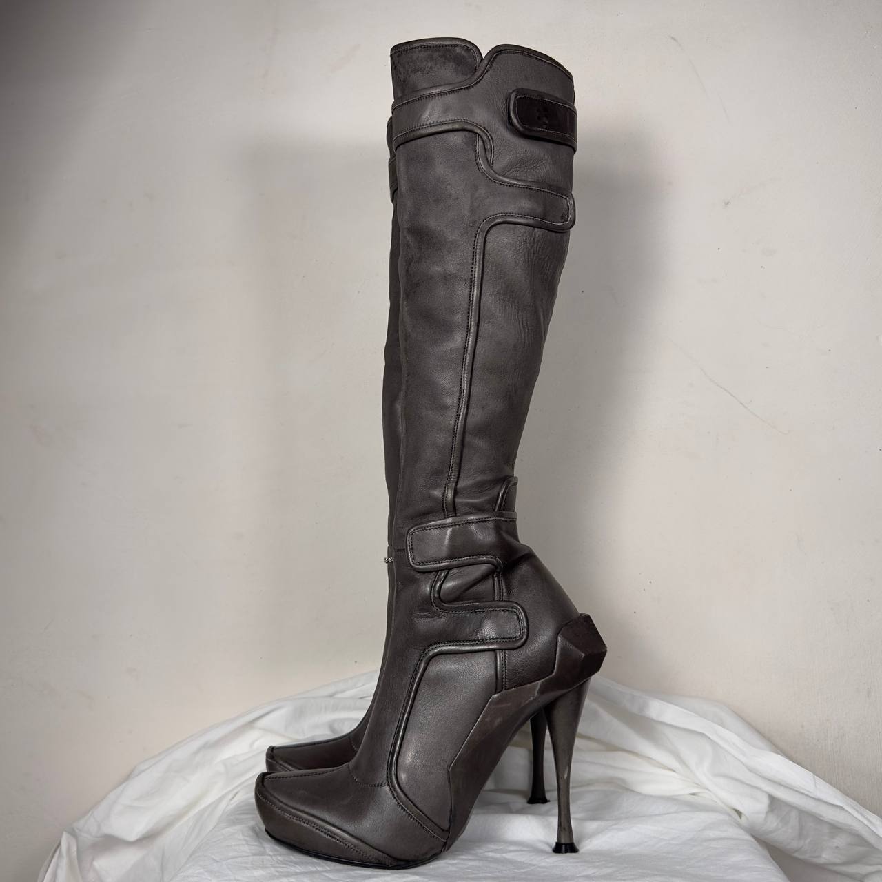 Celine FW2008 Leather Runway Boots 37/38 EU