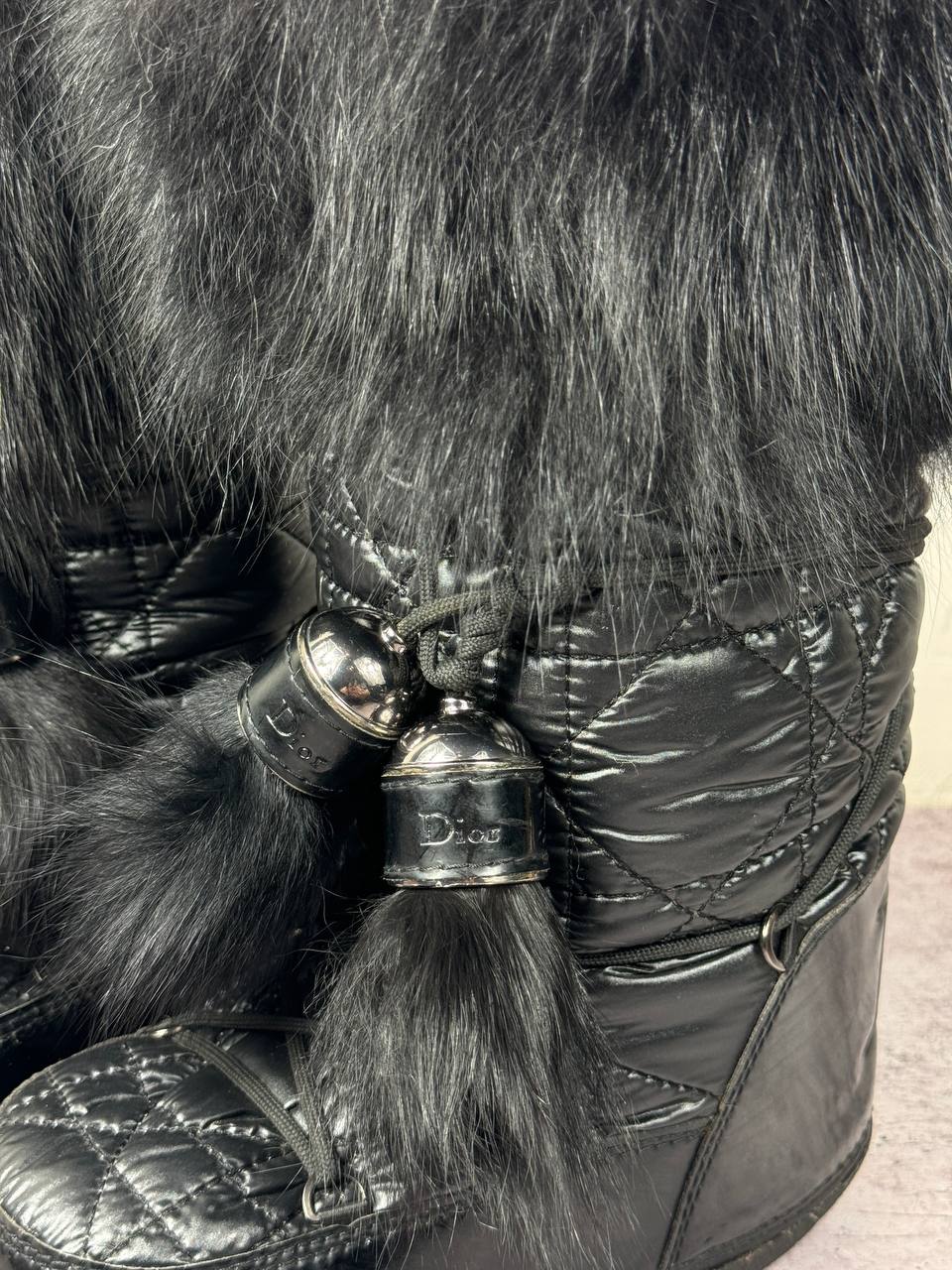 Dior Galliano Vintage Fur Moon Boots 36-38