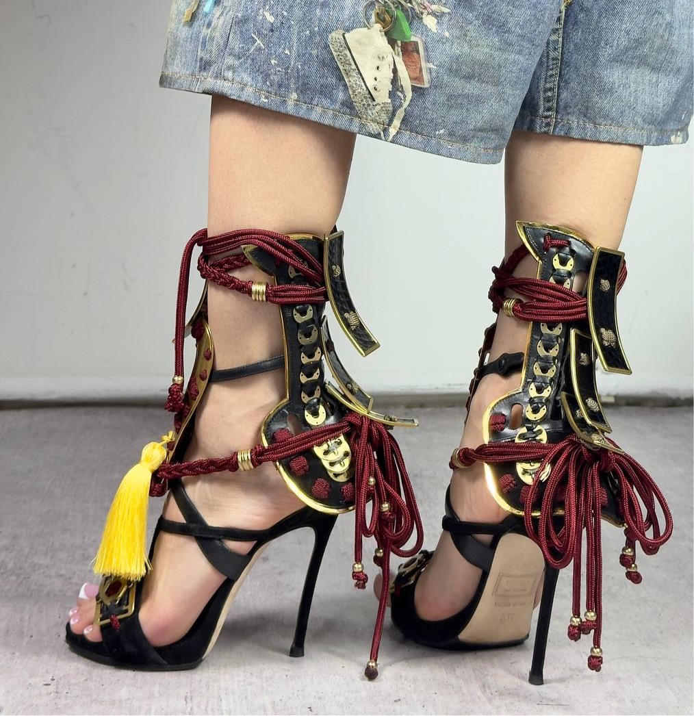 Dsquared2 F/W 2016 Samurai Heels – darina`s garms Dsquared2 F/W 2016 Samurai Heels – darina`s garms
