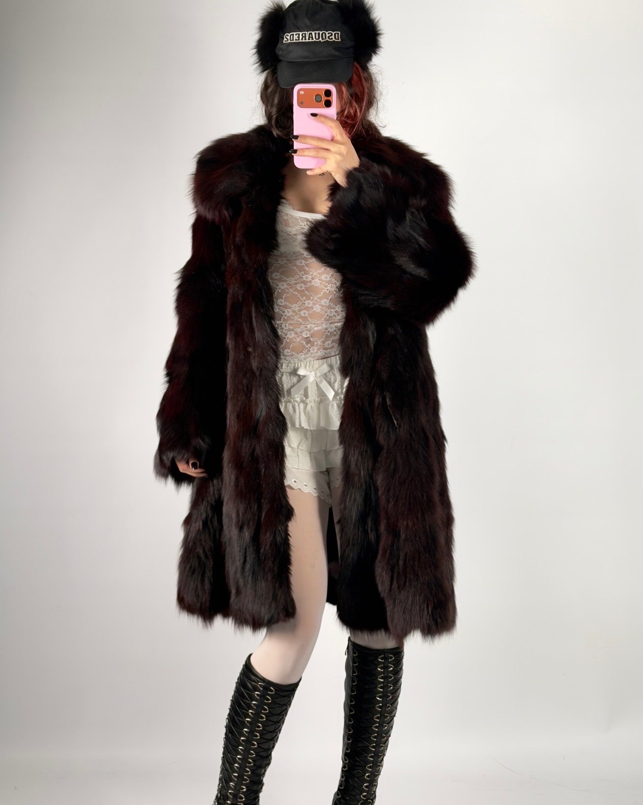 Vintage Fox Fur Coat — S/L