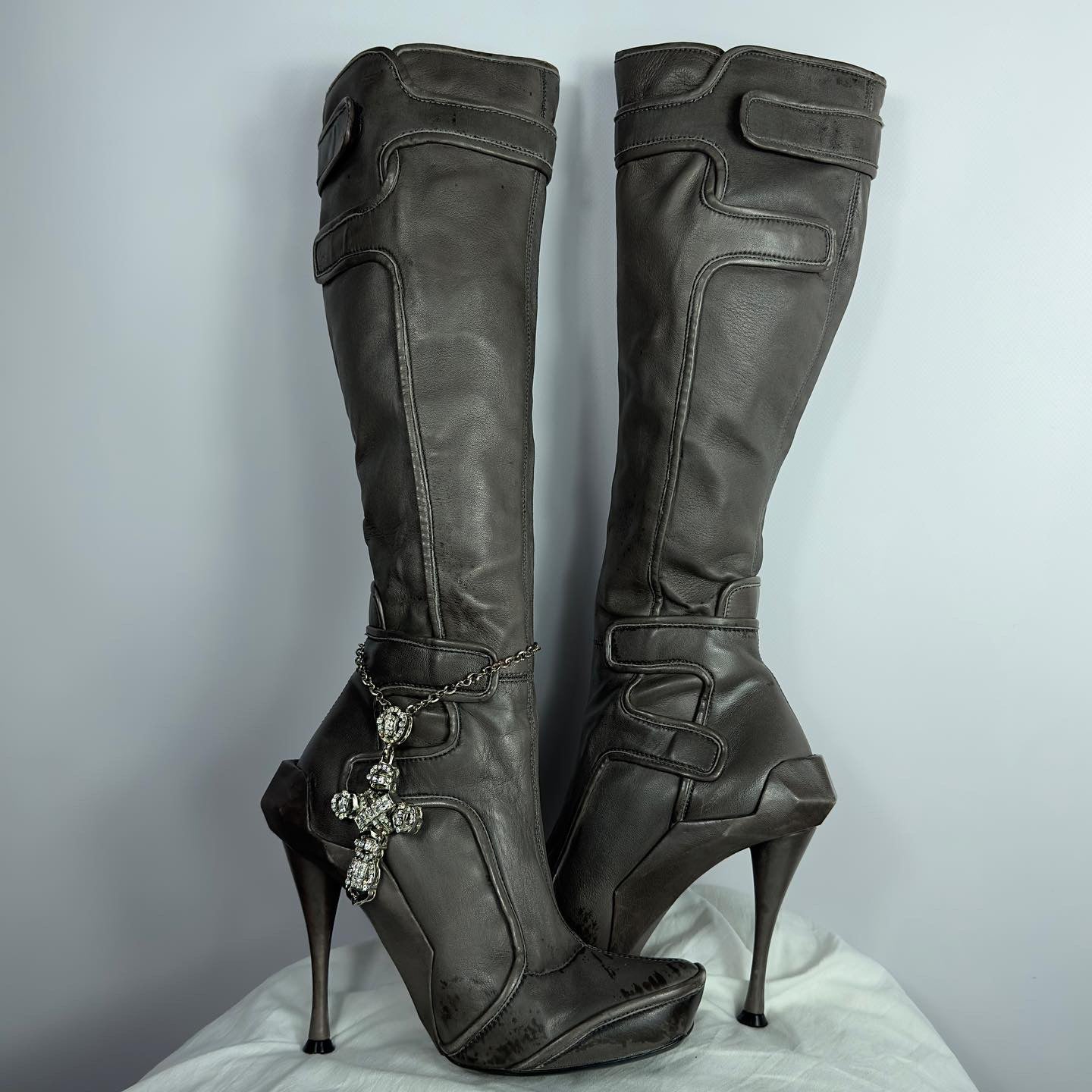 Celine FW2008 Leather Boots 37/38